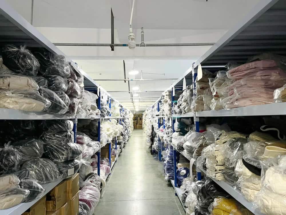 wholesale hoodies warehouse storage bulk inventory