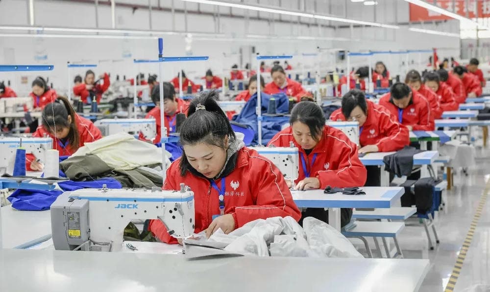 sewing machine stitching wholesale shorts factory production